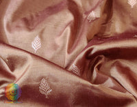 Chocolate Brown Banarasi Handloom Pure Katan Silk Saree – Handloom Saree Online India | Elegantt Drapes