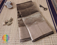 Deep Golden Pure Banarasi Tissue Silk Saree – Handloom Saree Online India | Elegantt Drapes