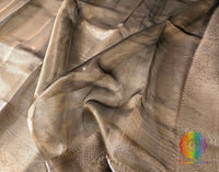 Deep Golden Pure Banarasi Tissue Silk Saree – Handloom Saree Online India | Elegantt Drapes