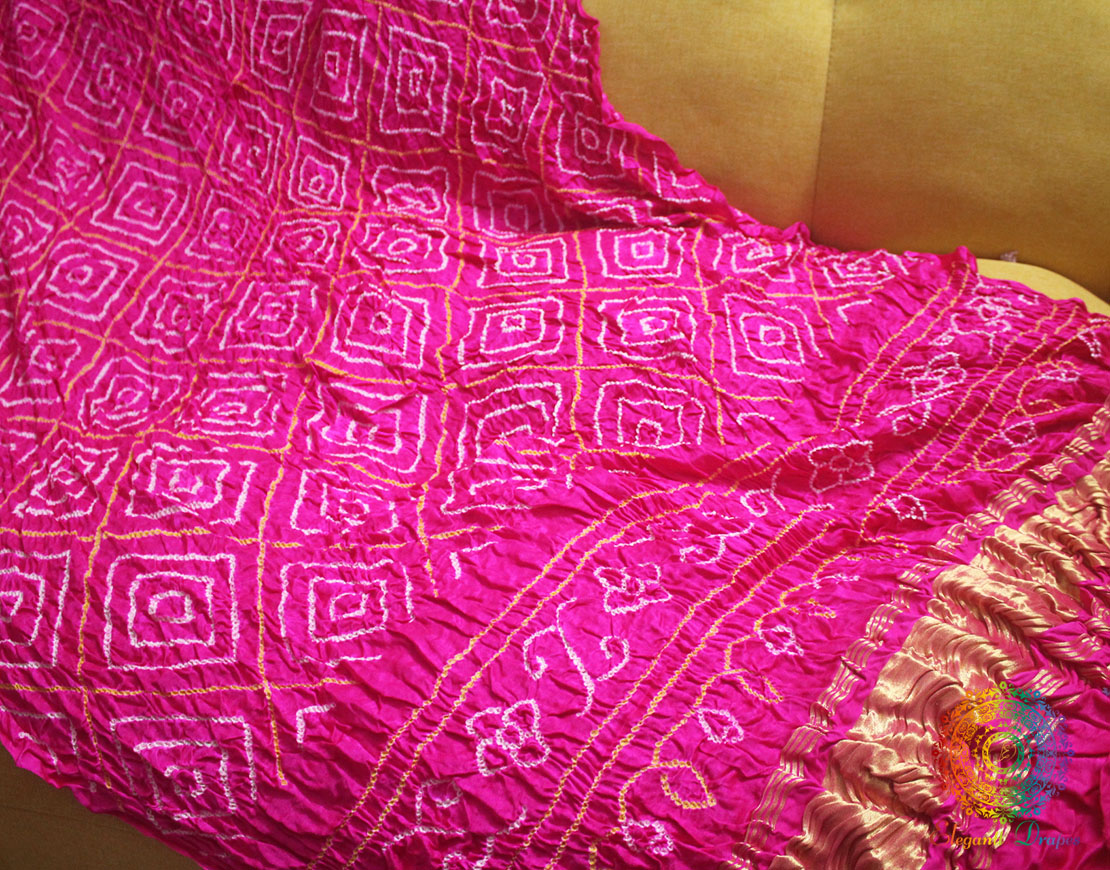 bandhani dupatta silk