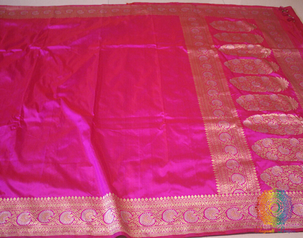 Pink Pure Banarasi Katan Silk Sona Rupa Saree