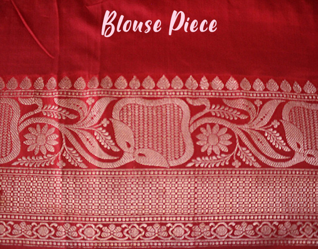 Green Red Banarasi Handloom Pure Katan Silk Saree