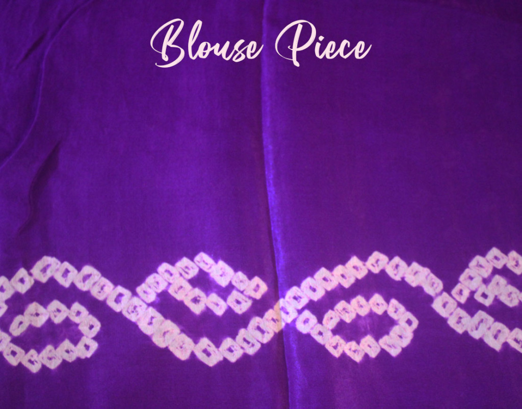 Purple Pure Gaji Silk Bandhani Saree