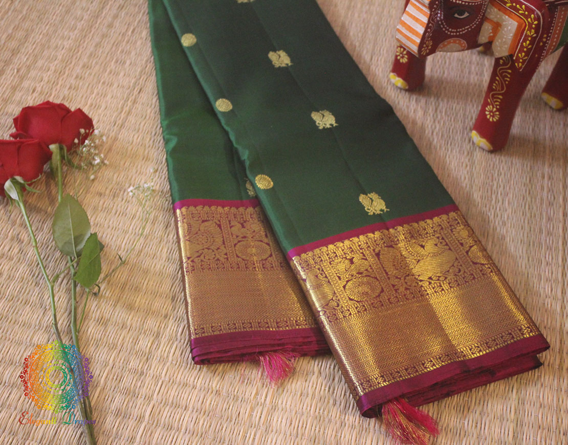 Green Pure Kanjivaram Silk Saree