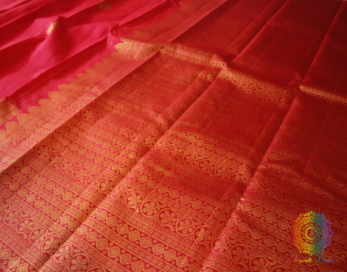 Bridal Red Pure Kanjivaram Silk Saree