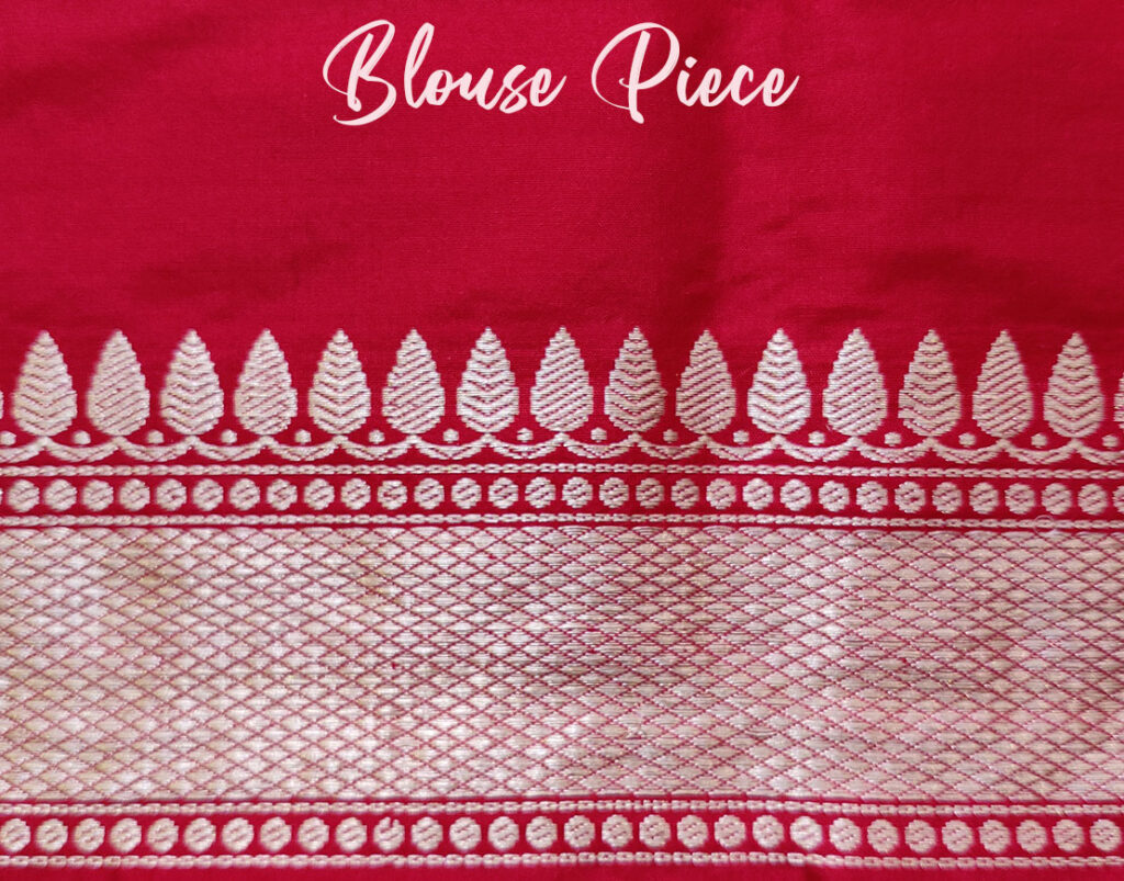 Red Pure Banarasi Handloom Katan Silk Bridal Saree