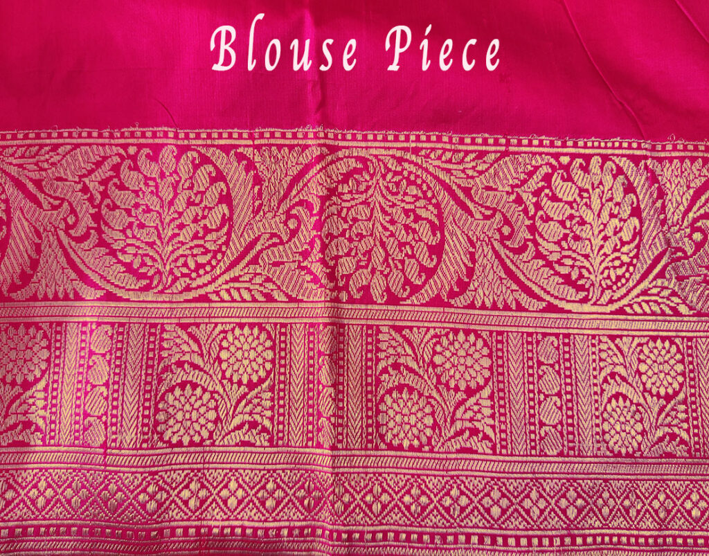 Pink Banarasi Handloom Katan Silk Saree