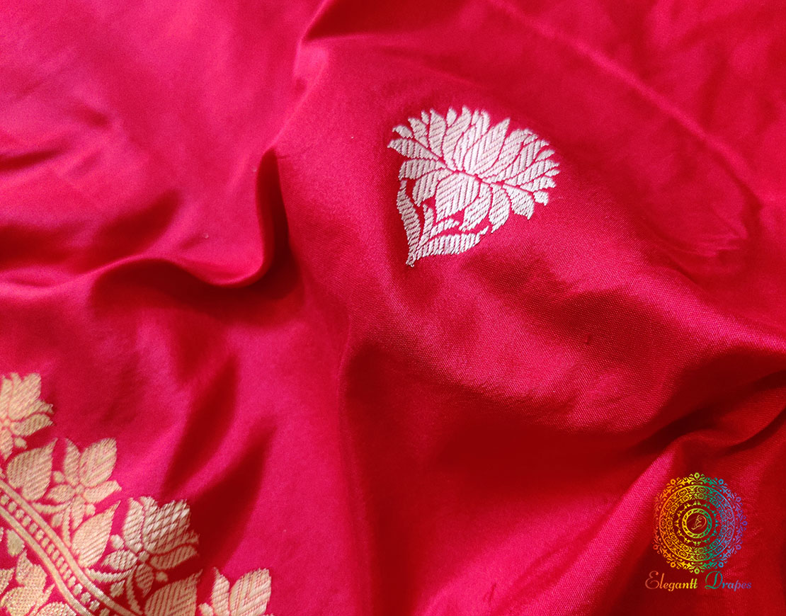 Red Banarasi Handloom Katan Silk Saree