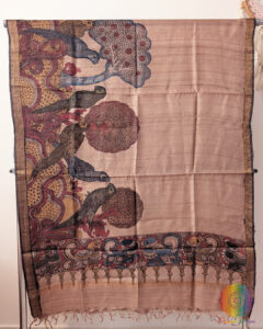 Tussar Silk Kalamkari Dupatta