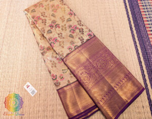 Golden Pure Kanjivaram Tissue Silk Bridal Saree