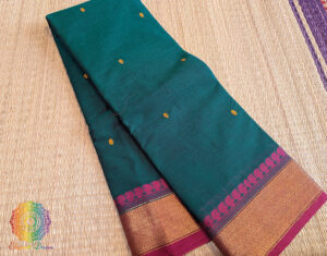 Green Pure Kanchi Cotton Saree