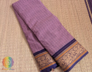 Lavender Pure Kanchi Cotton 1000 Boota Saree