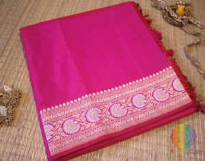 Pink Pure Banarasi Katan Silk Sona Rupa Saree