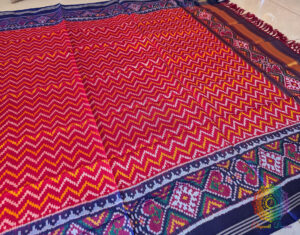 Red Pure Mulberry Silk Patola Dupatta