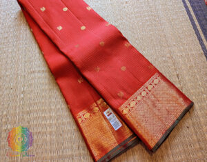 Red Pure Kanjivaram Handloom Silk Saree