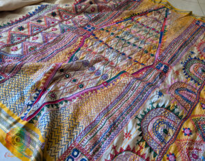 Lambani Handwork Vidarbha Tussar Silk Saree